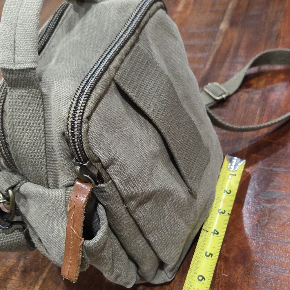 Vintage Fox Brown and Tan Men's Messenger Bag
